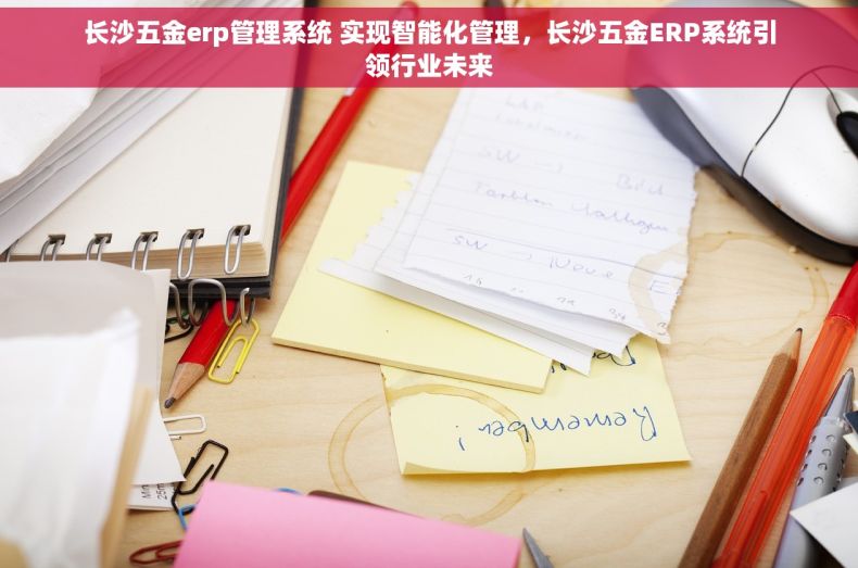长沙五金erp管理系统 实现智能化管理，长沙五金ERP系统引领行业未来