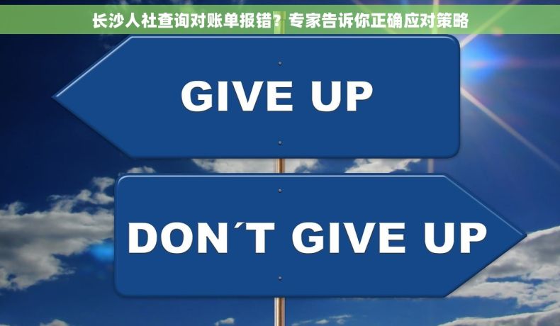 长沙人社查询对账单报错？专家告诉你正确应对策略
