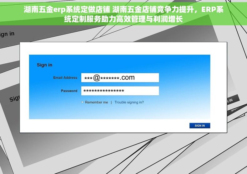 湖南五金erp系统定做店铺 湖南五金店铺竞争力提升，ERP系统定制服务助力高效管理与利润增长