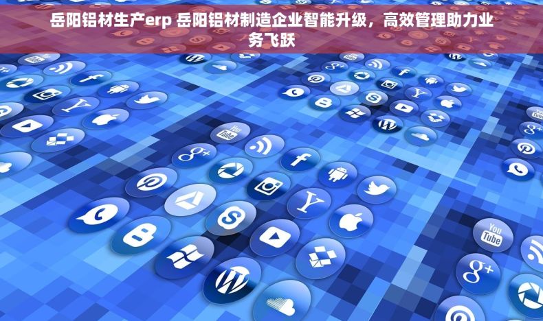 岳阳铝材生产erp 岳阳铝材制造企业智能升级，高效管理助力业务飞跃