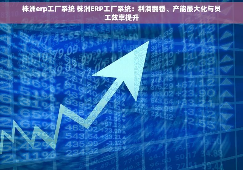 株洲erp工厂系统 株洲ERP工厂系统：利润翻番、产能最大化与员工效率提升
