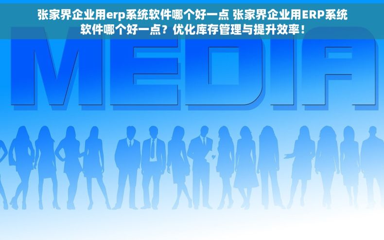 张家界企业用erp系统软件哪个好一点 张家界企业用ERP系统软件哪个好一点？优化库存管理与提升效率！