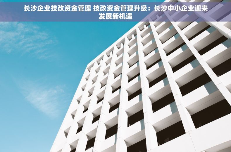 长沙企业技改资金管理 技改资金管理升级：长沙中小企业迎来发展新机遇