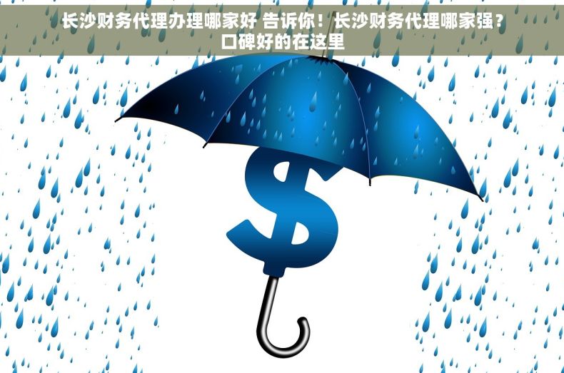 长沙财务代理办理哪家好 告诉你！长沙财务代理哪家强？口碑好的在这里