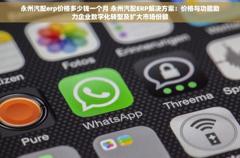永州汽配erp价格多少钱一个月 永州汽配ERP解决方案：价格与功能助力企业数字化转型及扩大市场份额