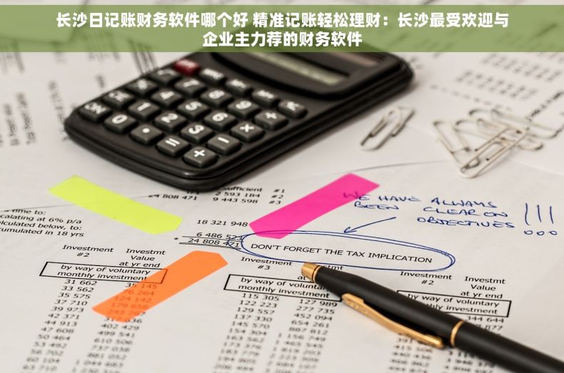 长沙日记账财务软件哪个好 精准记账轻松理财：长沙最受欢迎与企业主力荐的财务软件