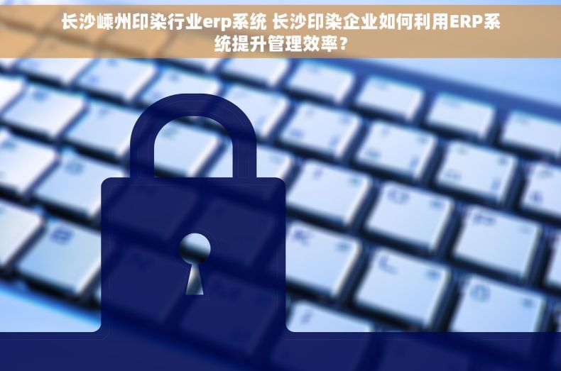 长沙嵊州印染行业erp系统 长沙印染企业如何利用ERP系统提升管理效率？