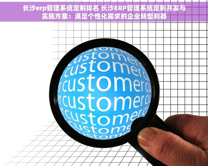 长沙erp管理系统定制排名 长沙ERP管理系统定制开发与实施方案：满足个性化需求的企业转型利器