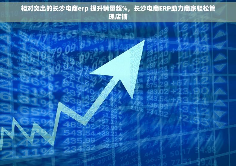 相对突出的长沙电商erp 提升销量超%，长沙电商ERP助力商家轻松管理店铺