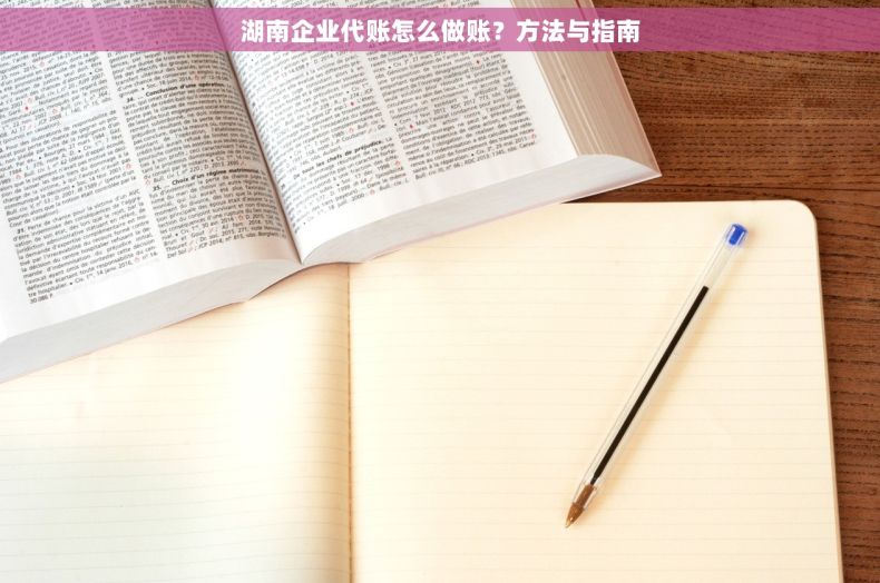 湖南企业代账怎么做账？方法与指南