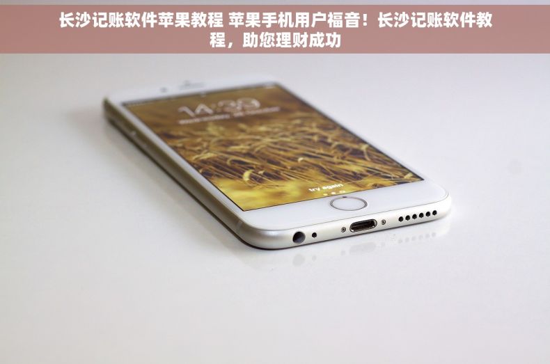 长沙记账软件苹果教程 苹果手机用户福音！长沙记账软件教程，助您理财成功