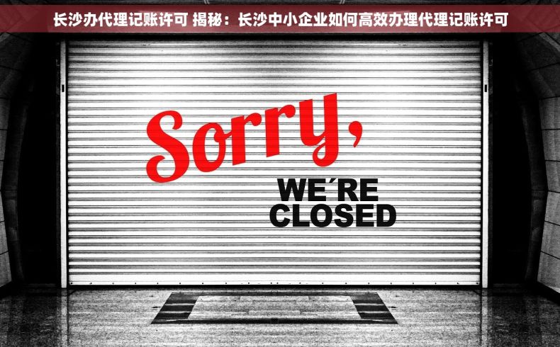 长沙办代理记账许可 揭秘：长沙中小企业如何高效办理代理记账许可
