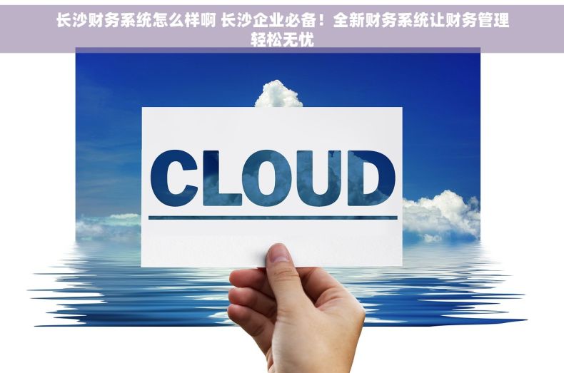 长沙财务系统怎么样啊 长沙企业必备！全新财务系统让财务管理轻松无忧