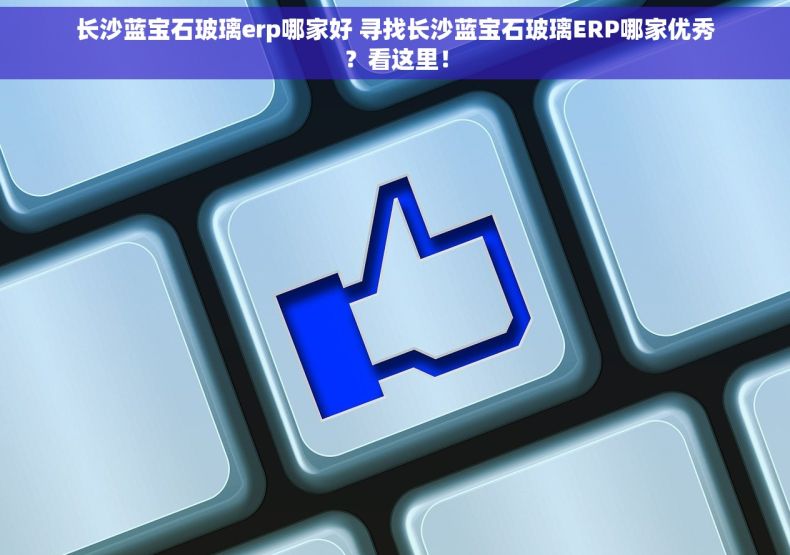 长沙蓝宝石玻璃erp哪家好 寻找长沙蓝宝石玻璃ERP哪家优秀？看这里！
