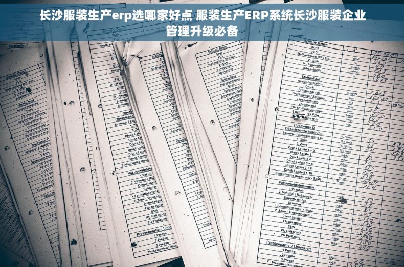 长沙服装生产erp选哪家好点 服装生产ERP系统长沙服装企业管理升级必备