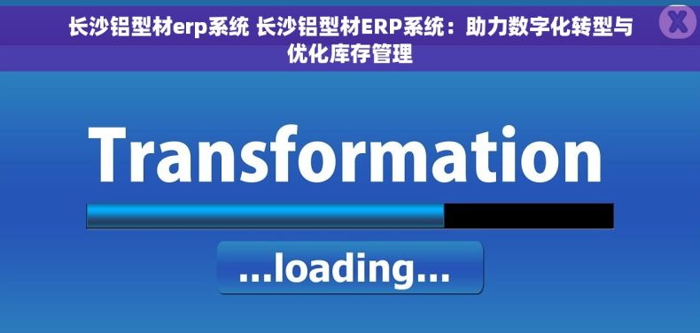 长沙铝型材erp系统 长沙铝型材ERP系统：助力数字化转型与优化库存管理
