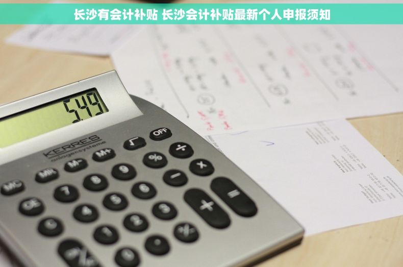 长沙有会计补贴 长沙会计补贴最新个人申报须知