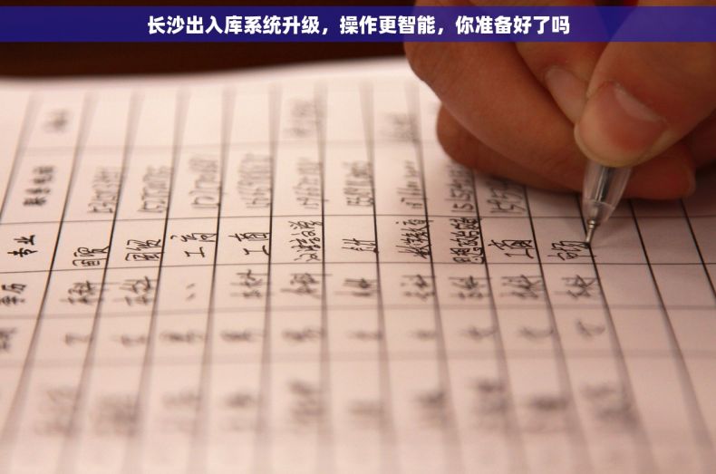 长沙出入库系统升级，操作更智能，你准备好了吗