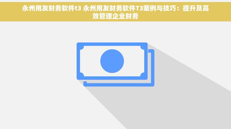 永州用友财务软件t3 永州用友财务软件T3案例与技巧：提升及高效管理企业财务