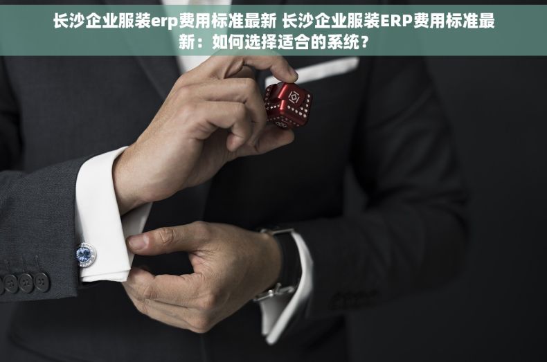 长沙企业服装erp费用标准最新 长沙企业服装ERP费用标准最新：如何选择适合的系统？