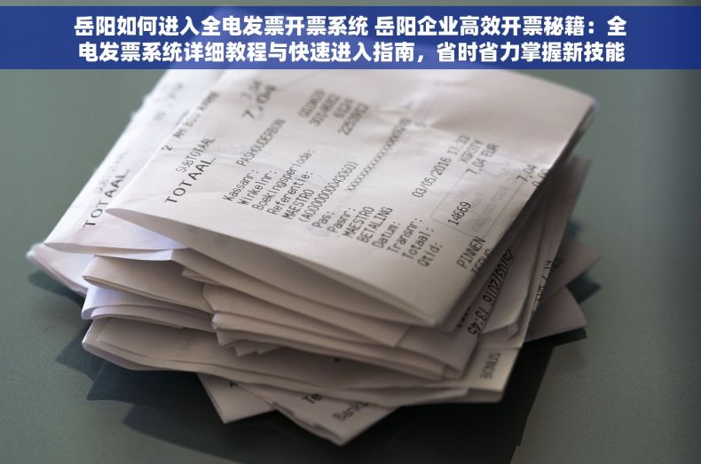 岳阳如何进入全电发票开票系统 岳阳企业高效开票秘籍：全电发票系统详细教程与快速进入指南，省时省力掌握新技能