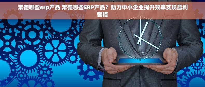 常德哪些erp产品 常德哪些ERP产品？助力中小企业提升效率实现盈利翻倍