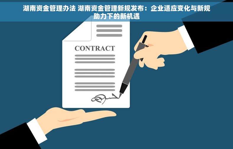 湖南资金管理办法 湖南资金管理新规发布：企业适应变化与新规助力下的新机遇
