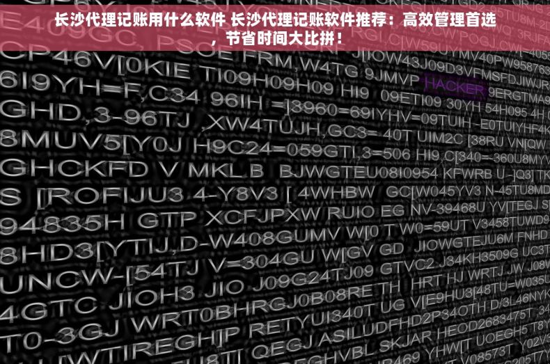 长沙代理记账用什么软件 长沙代理记账软件推荐：高效管理首选，节省时间大比拼！