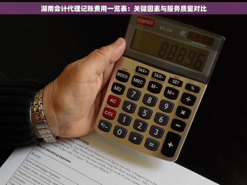 湖南会计代理记账费用一览表：关键因素与服务质量对比