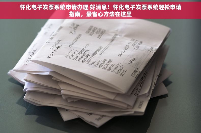 怀化电子发票系统申请办理 好消息！怀化电子发票系统轻松申请指南，最省心方法在这里