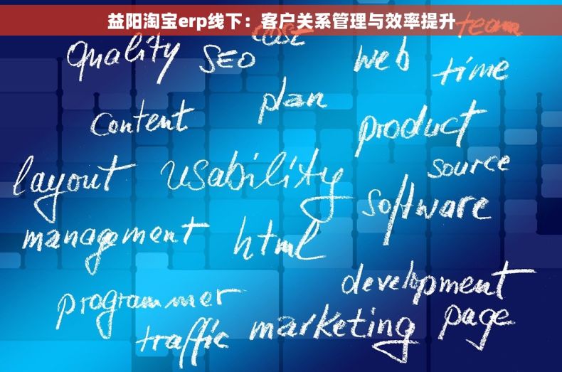 益阳淘宝erp线下：客户关系管理与效率提升