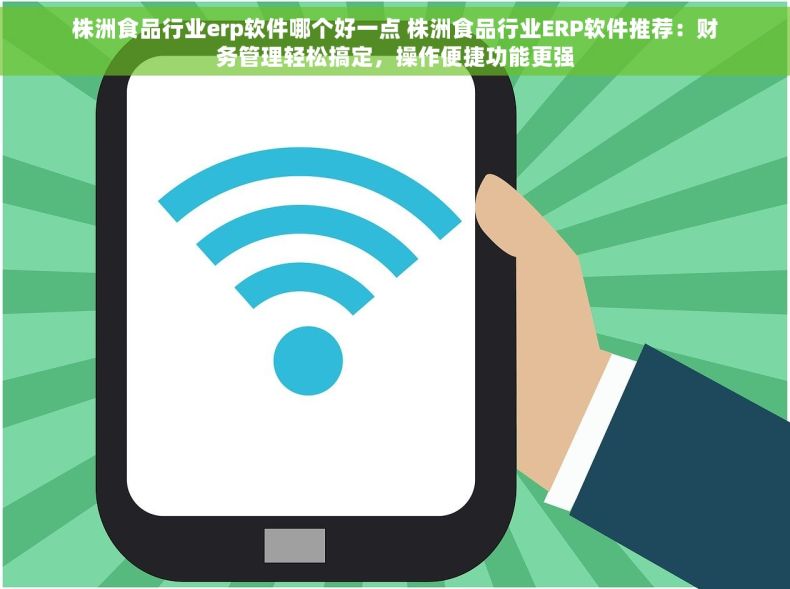 株洲食品行业erp软件哪个好一点 株洲食品行业ERP软件推荐：财务管理轻松搞定，操作便捷功能更强