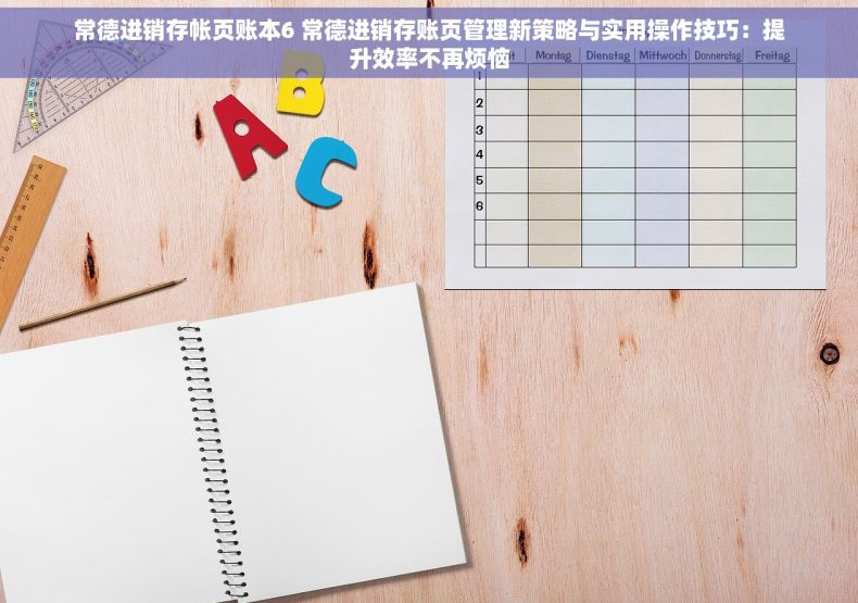 常德进销存帐页账本6 常德进销存账页管理新策略与实用操作技巧：提升效率不再烦恼