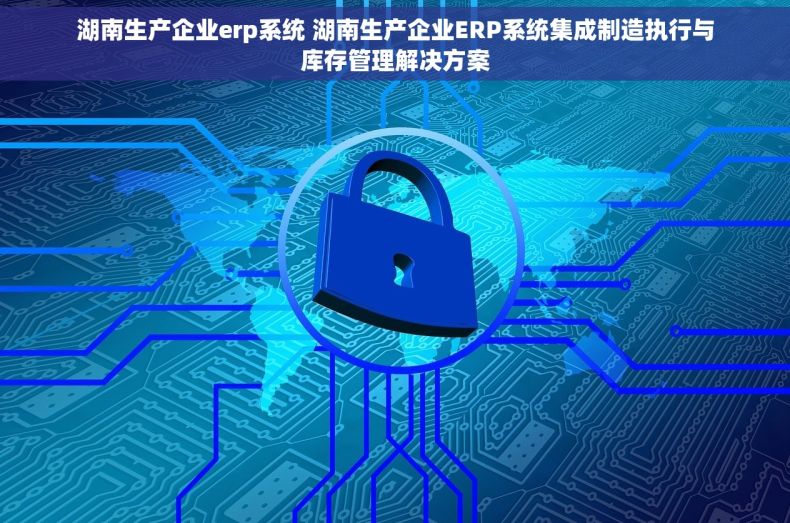 湖南生产企业erp系统 湖南生产企业ERP系统集成制造执行与库存管理解决方案
