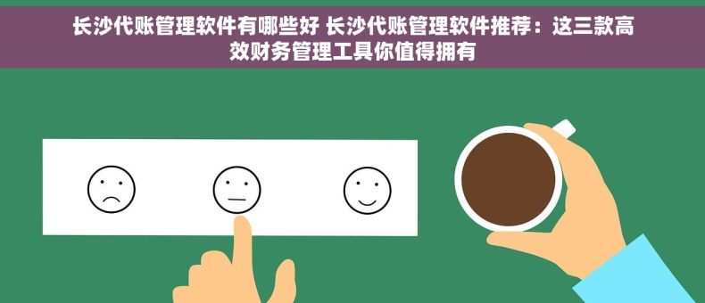 长沙代账管理软件有哪些好 长沙代账管理软件推荐：这三款高效财务管理工具你值得拥有