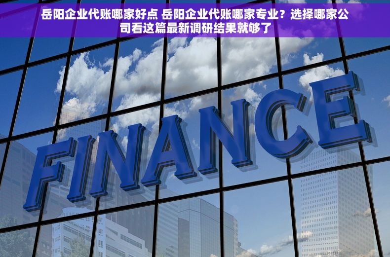 岳阳企业代账哪家好点 岳阳企业代账哪家专业？选择哪家公司看这篇最新调研结果就够了