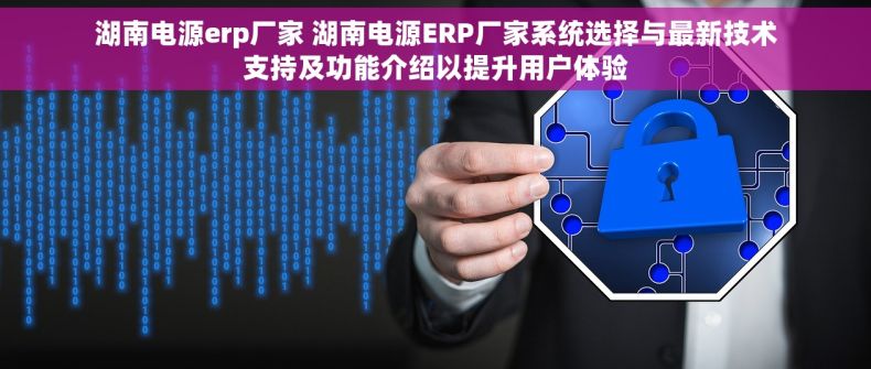 湖南电源erp厂家 湖南电源ERP厂家系统选择与最新技术支持及功能介绍以提升用户体验