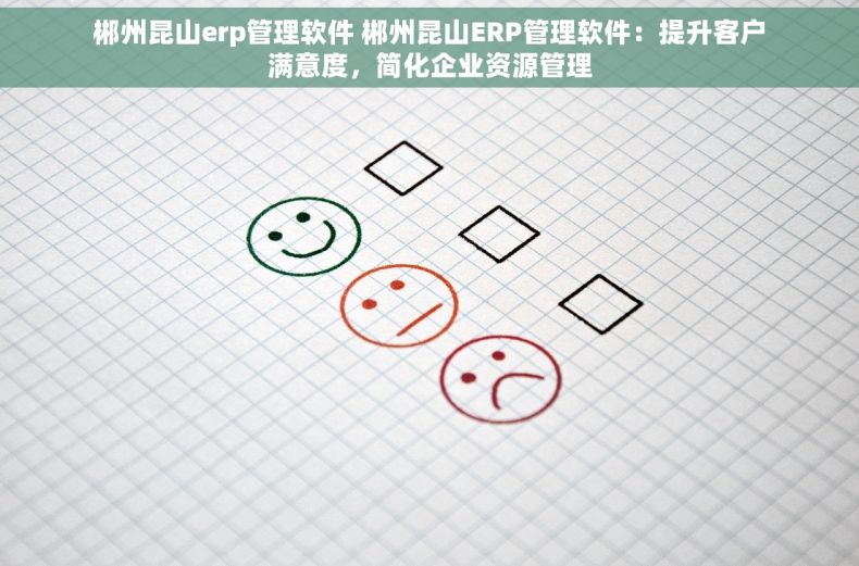 郴州昆山erp管理软件 郴州昆山ERP管理软件：提升客户满意度，简化企业资源管理