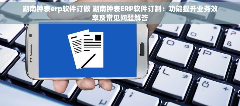 湖南钟表erp软件订做 湖南钟表ERP软件订制：功能提升业务效率及常见问题解答