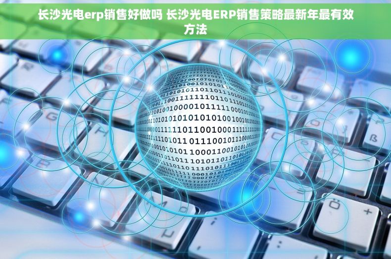 长沙光电erp销售好做吗 长沙光电ERP销售策略最新年最有效方法