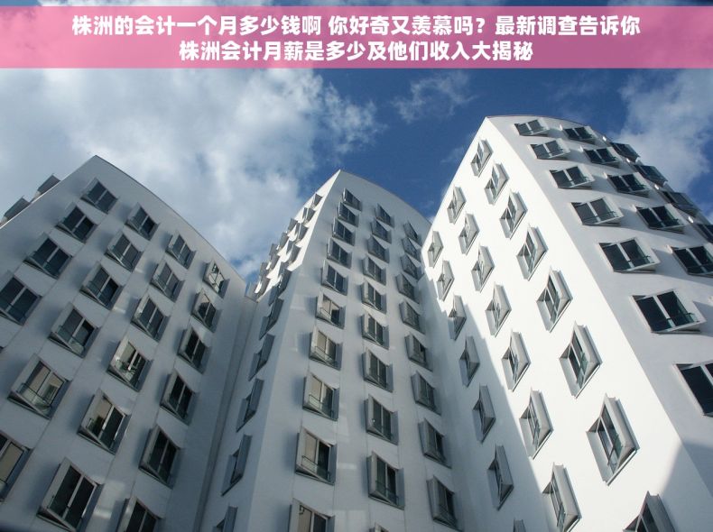 株洲的会计一个月多少钱啊 你好奇又羡慕吗？最新调查告诉你株洲会计月薪是多少及他们收入大揭秘