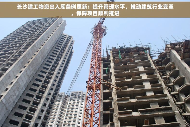 长沙建工物资出入库条例更新：提升管理水平，推动建筑行业变革，保障项目顺利推进