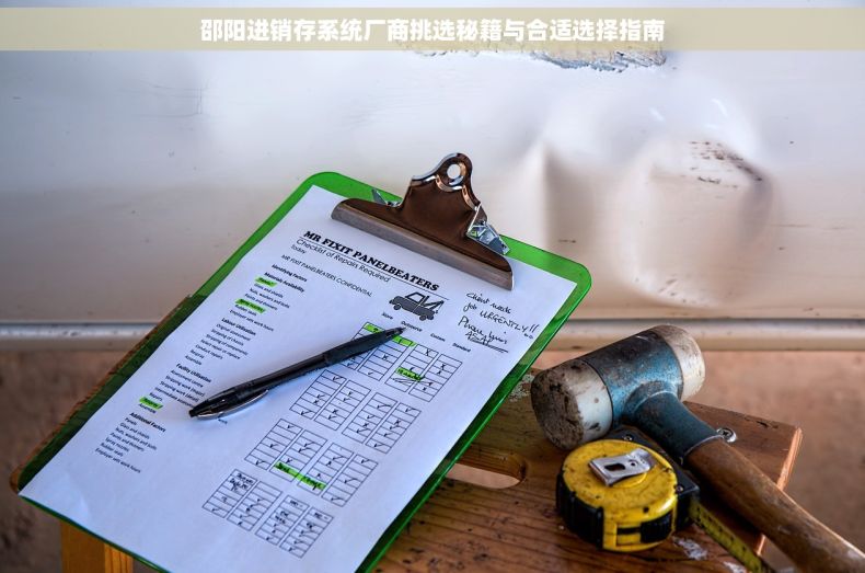 邵阳进销存系统厂商挑选秘籍与合适选择指南