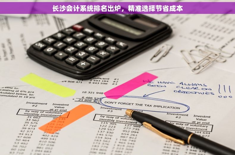 长沙会计系统排名出炉，精准选择节省成本
