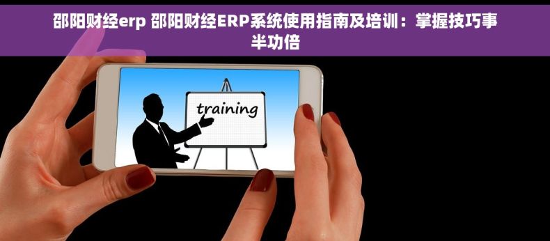 邵阳财经erp 邵阳财经ERP系统使用指南及培训：掌握技巧事半功倍