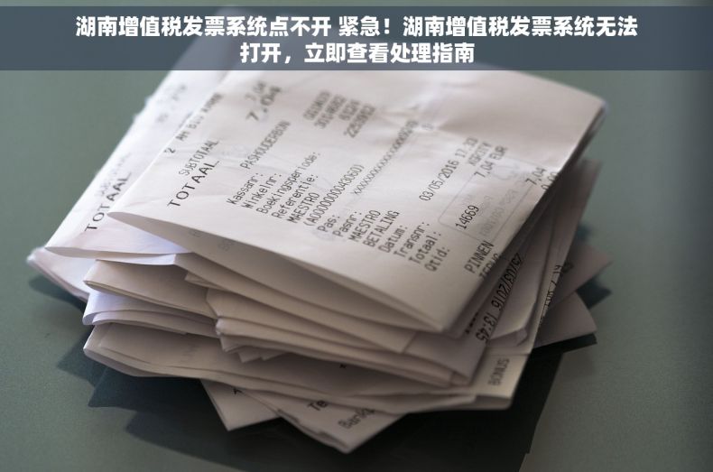 湖南增值税发票系统点不开 紧急！湖南增值税发票系统无法打开，立即查看处理指南