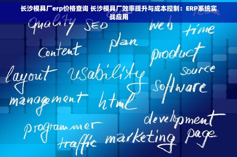 长沙模具厂erp价格查询 长沙模具厂效率提升与成本控制：ERP系统实战应用