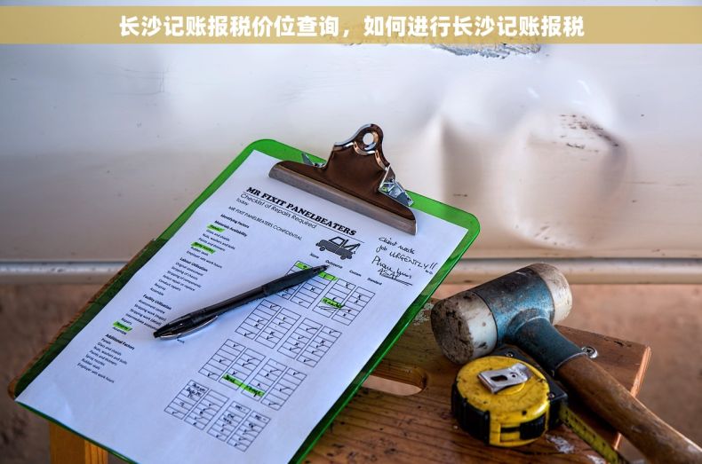 长沙记账报税价位查询，如何进行长沙记账报税