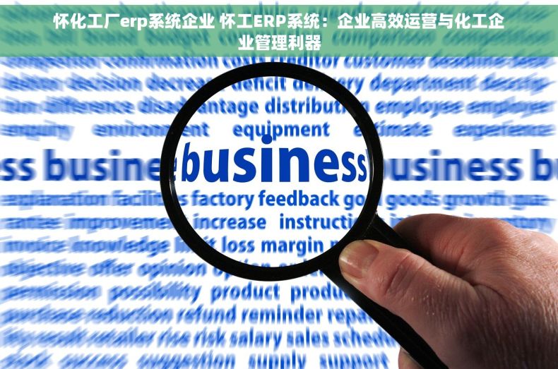 怀化工厂erp系统企业 怀工ERP系统：企业高效运营与化工企业管理利器