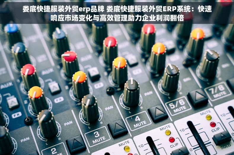 娄底快捷服装外贸erp品牌 娄底快捷服装外贸ERP系统：快速响应市场变化与高效管理助力企业利润翻倍